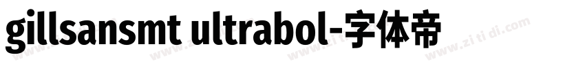 gillsansmt ultrabol字体转换